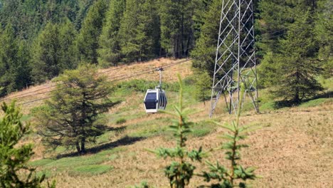 cable car moving through scenic piedmont landscape