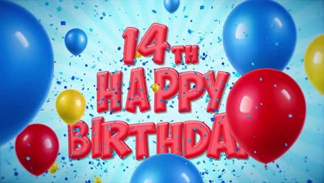 14th happy birthday celebration