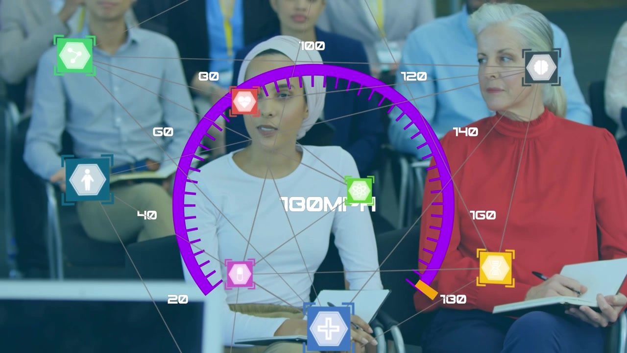 Animation of network of connections over basketball players