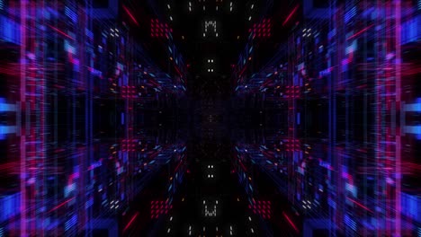 tecnología abstracta big data cloud computing fondo con líneas y puntos de neón brillantes