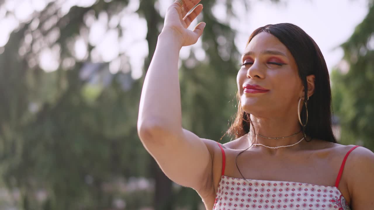 Serene Moments in Nature: A Portrait of Joy and Peace