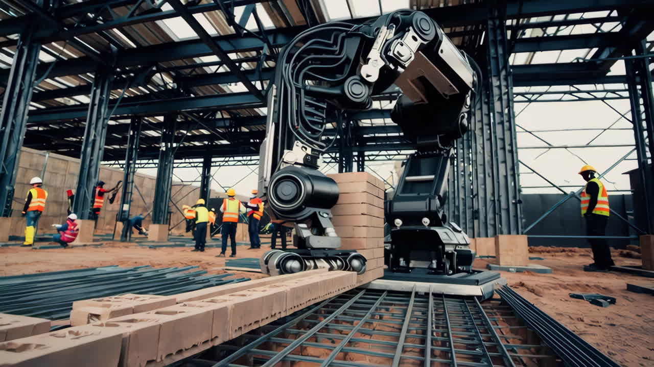 Robot Arm in Construction Site