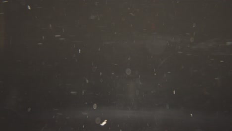 moving dust particles in water