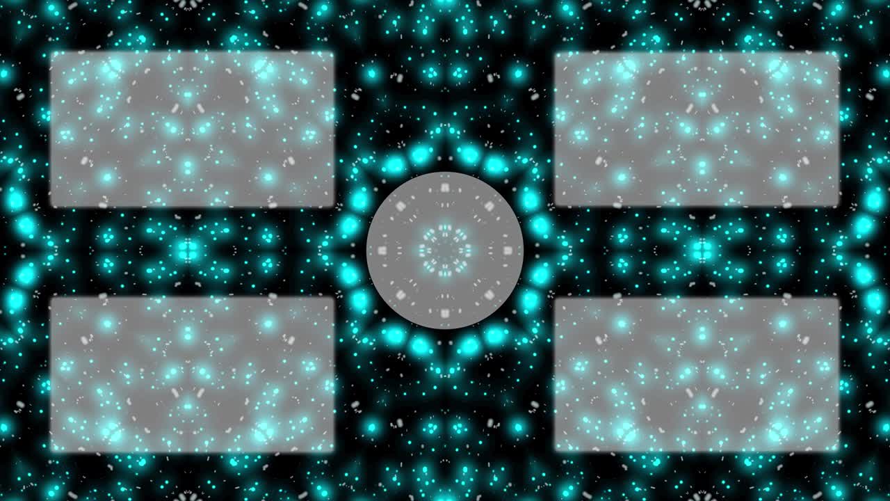 입자 반이는 칼레도스코프 엔드 카드 엔딩 스크린 모션 그래픽