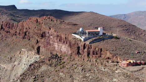 Fantastic-aerial-shot-in-orbit-and-at-a-medium-distance-from-the-Temisas-observatory-on-a-sunny-day