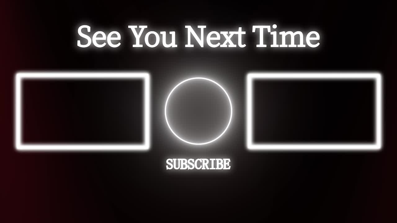 간단한 그라데이션 엔드 카드 엔딩 스크린 모션 그래픽