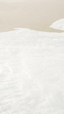 aerial view of big glacier