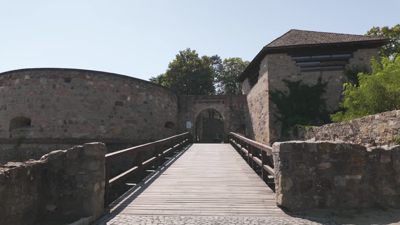 Bridge Leading to a Historic Castle