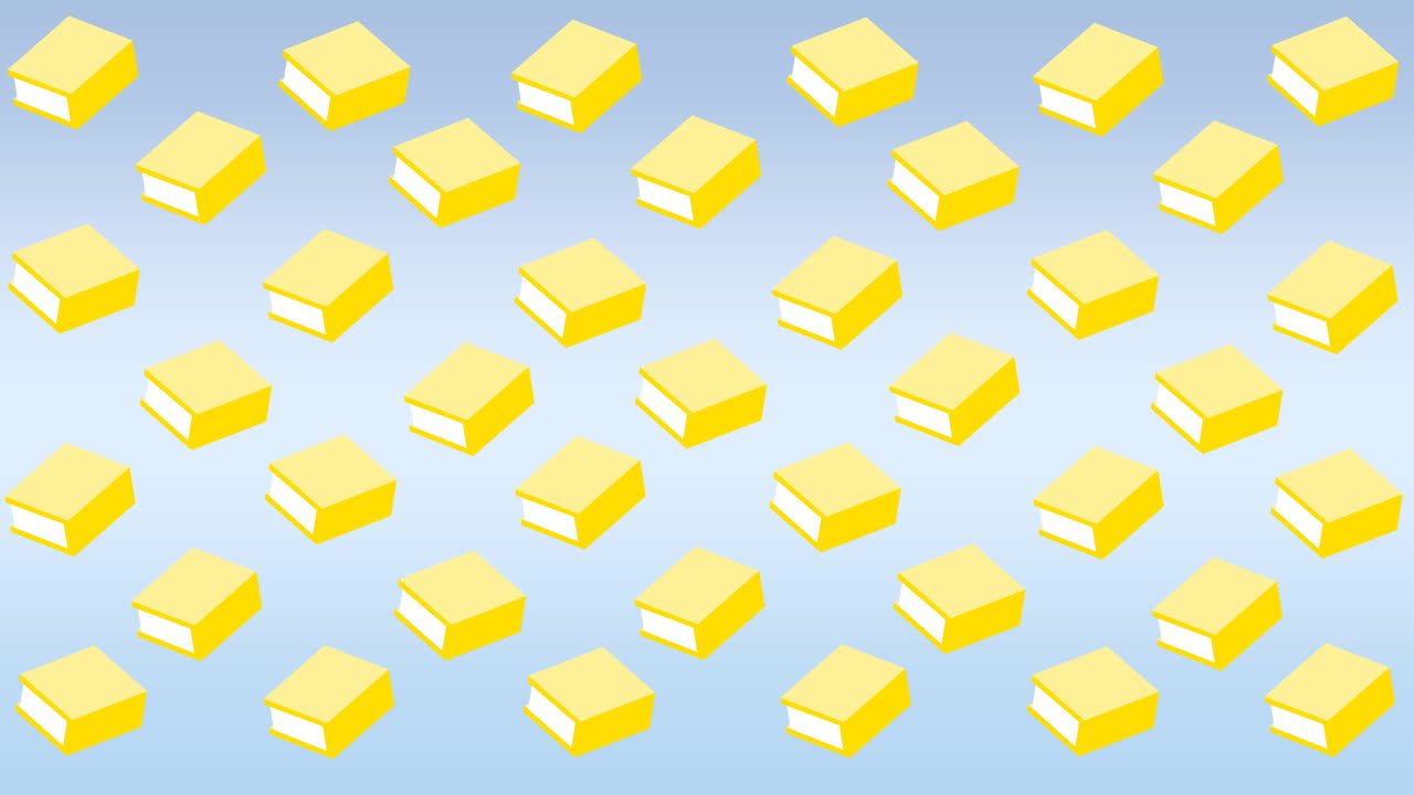 회색 배경에 떠다니는 여러 노트북 아이콘의 디지털 애니메이션