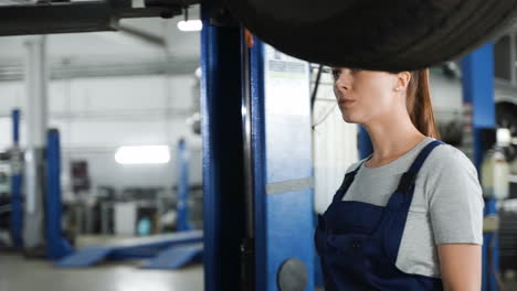 mechanic in the workshop