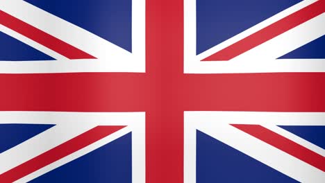 waving flag of united kingdom looping background