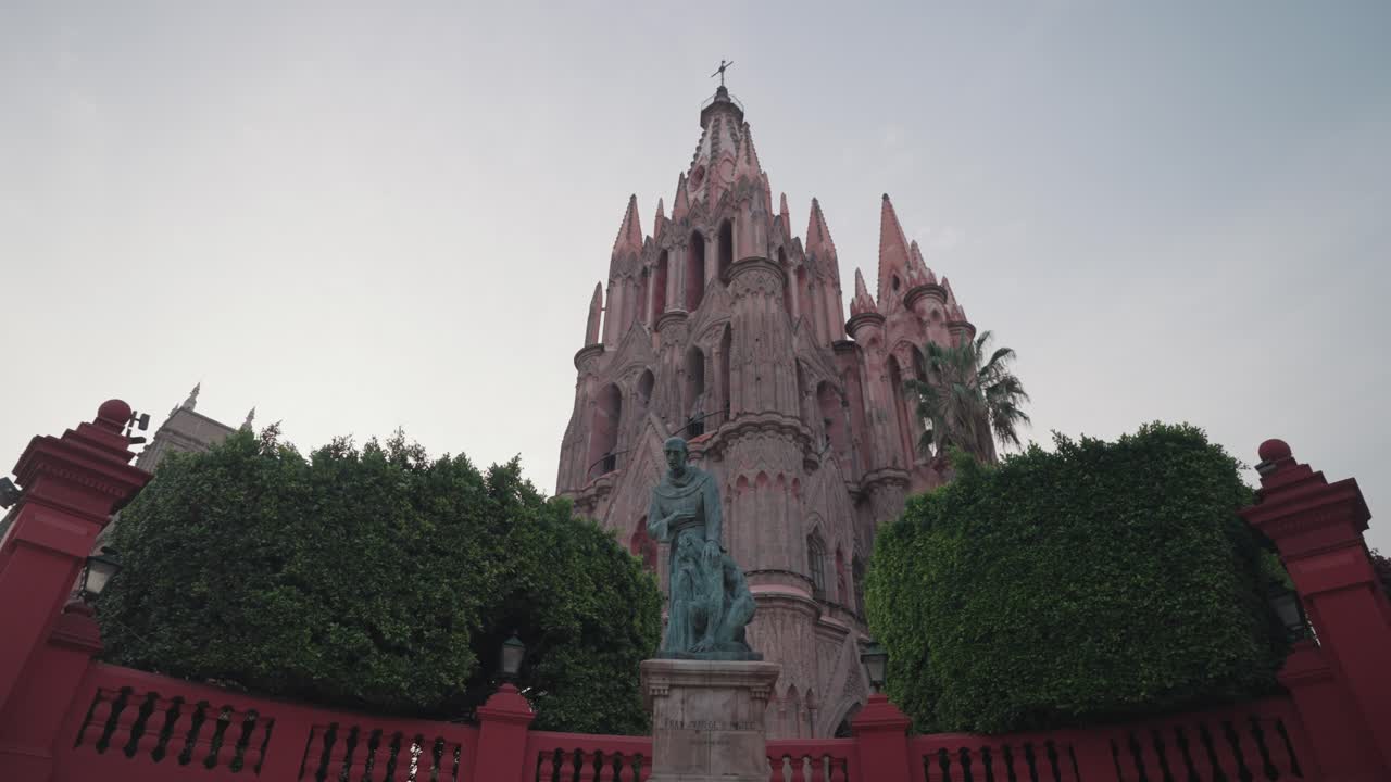 San Miguel de Allende Church and Statue