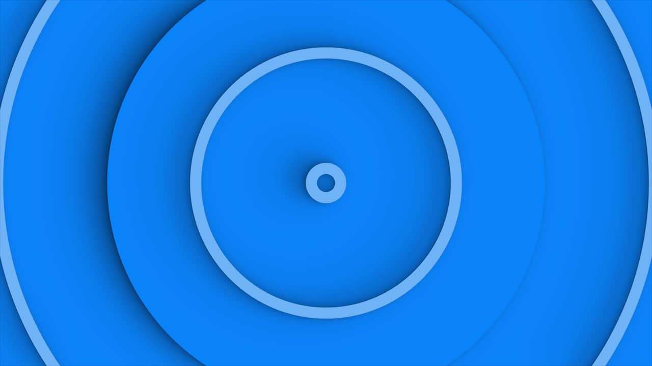 중앙에서 움직이는 파란색 동심 원을 가진 루핑 배경 애니메이션입니다.