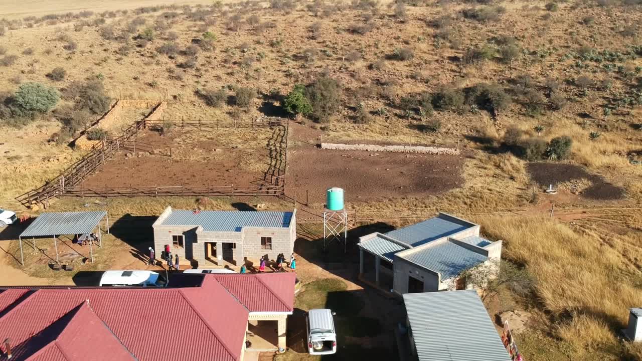 drone footage of KZN South Africa with mountain backdrops