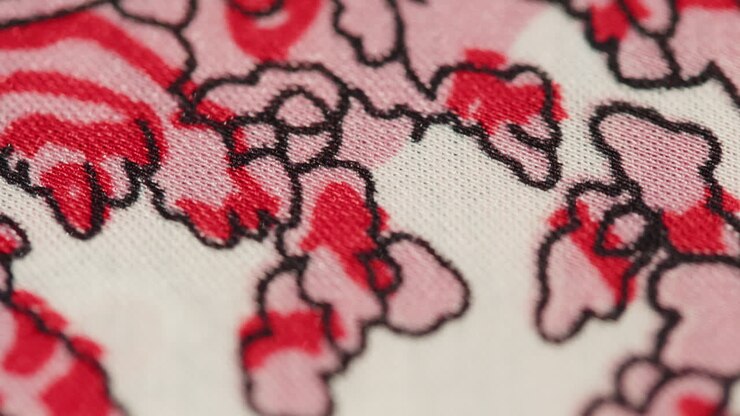 Close-up of floral fabric