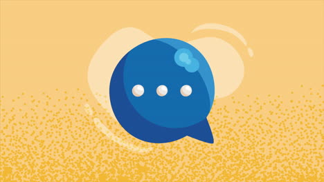 speech bubble social media animation