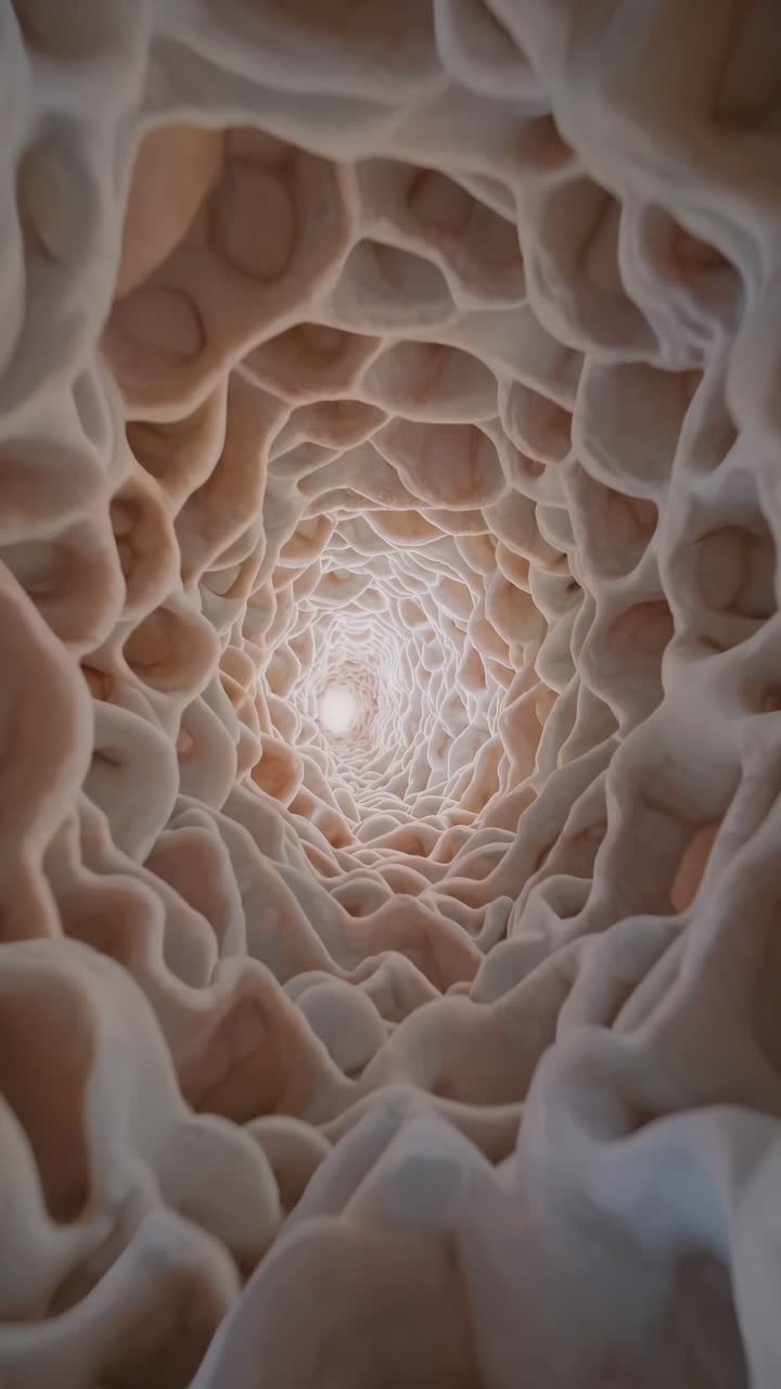 Microscopic View of an Organic Biological Tunnel