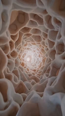microscopic view of an organic biological tunnel