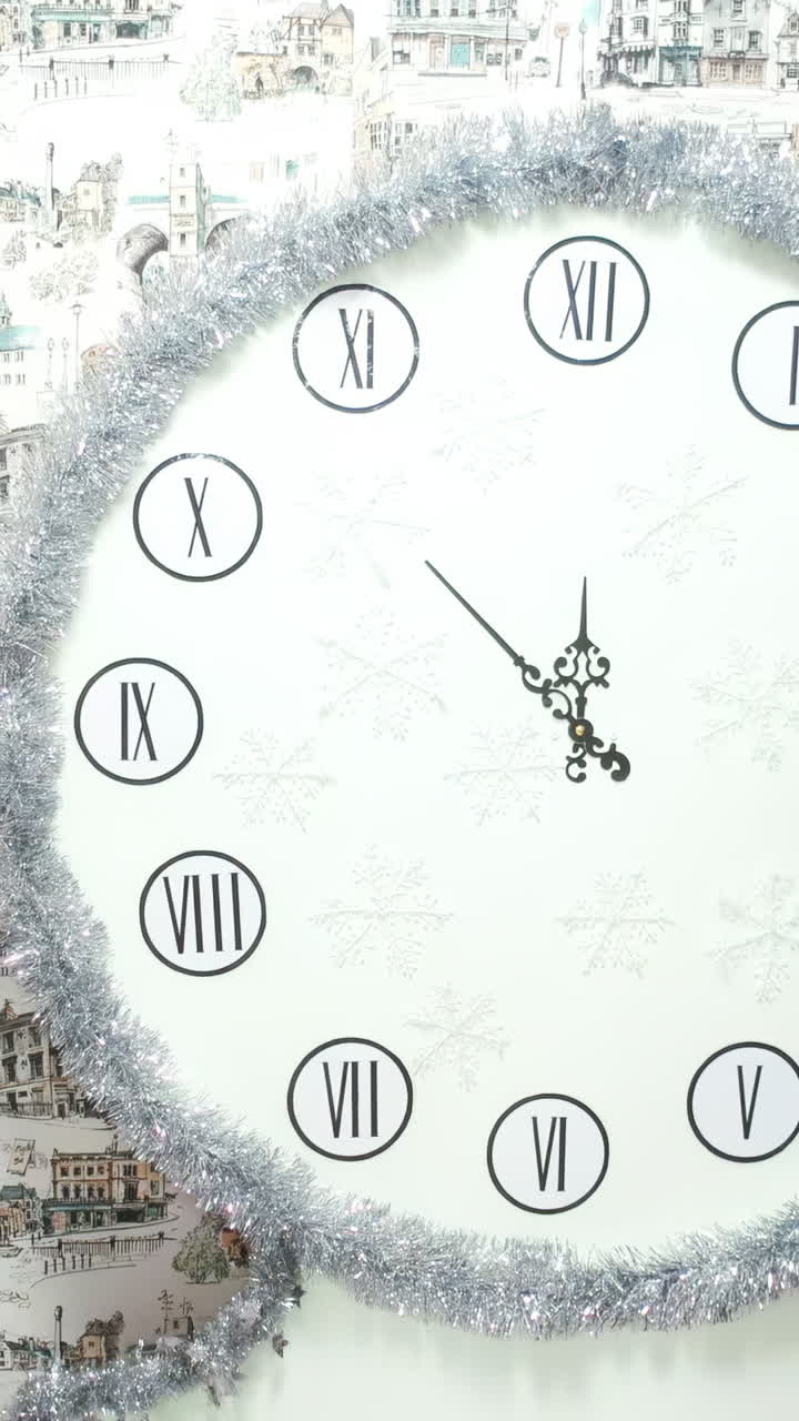 Large Decorative Christmas Clock