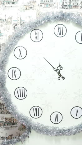 large decorative christmas clock