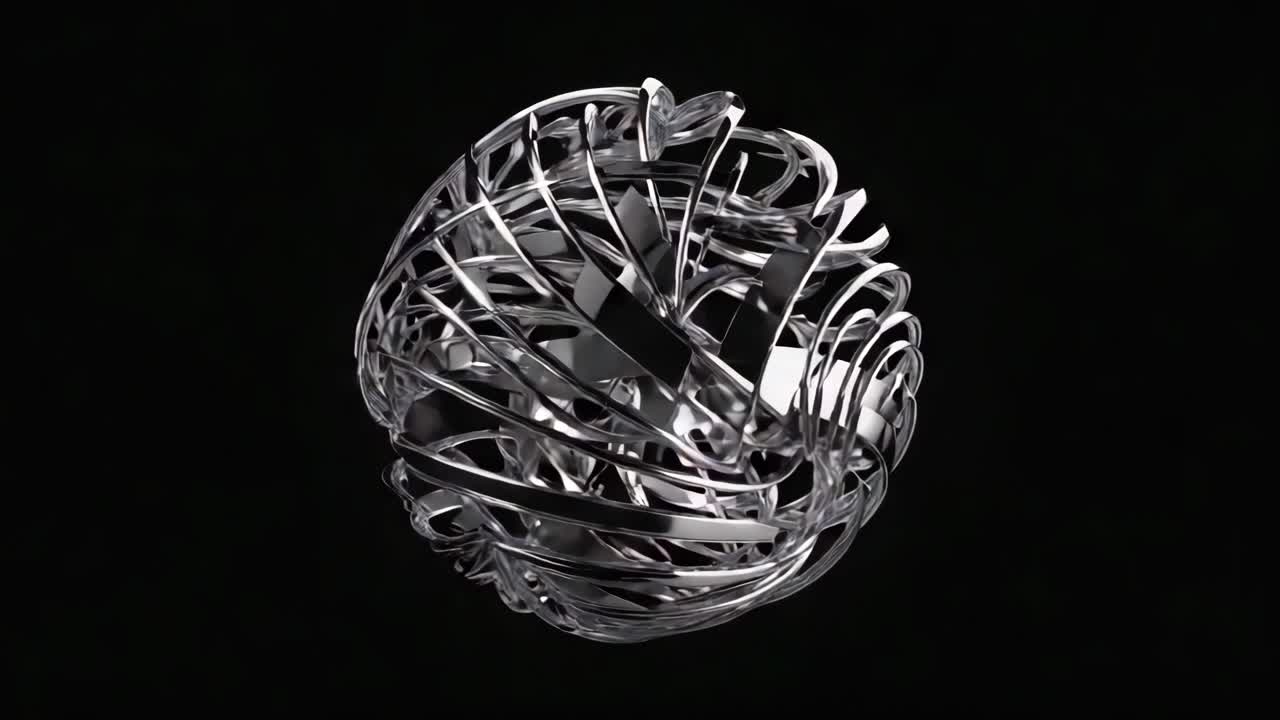 Abstract Chrome Sphere
