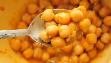 chickpeas in a sauce