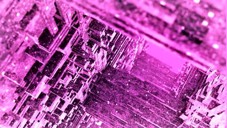 estructura geométrica abstracta de color rosa