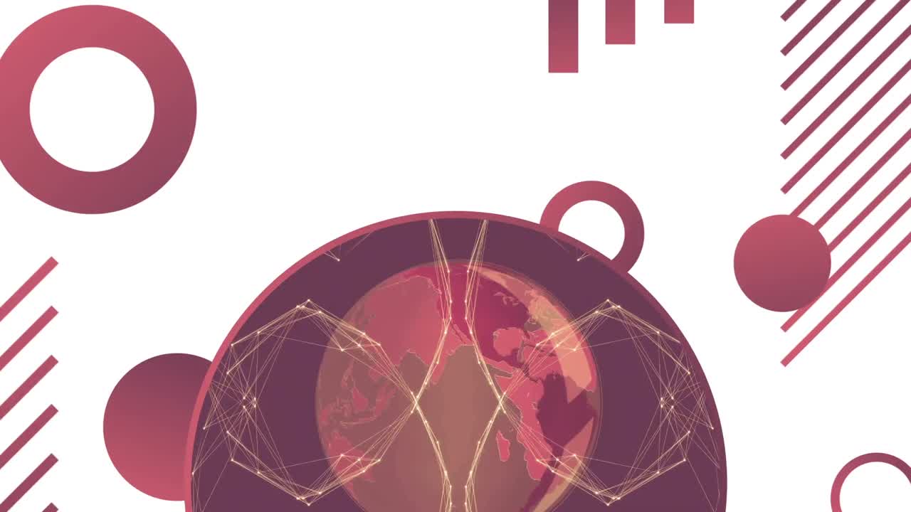 패턴과 디자인의 디지털로 생성된 비디오