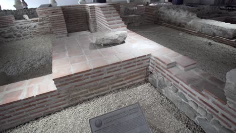 panoramic view of the roman archaeological site near the exit of the serdica metro station in sofia