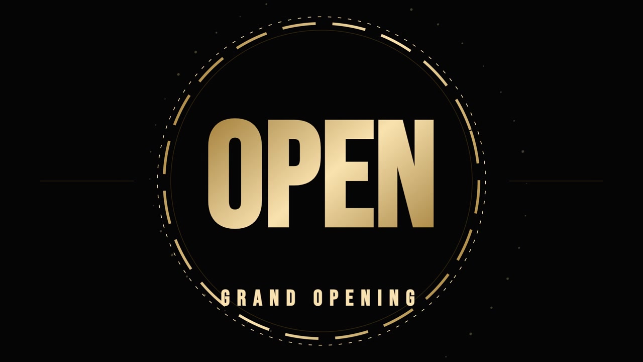 Golden Countdown Timer for Grand Opening Event