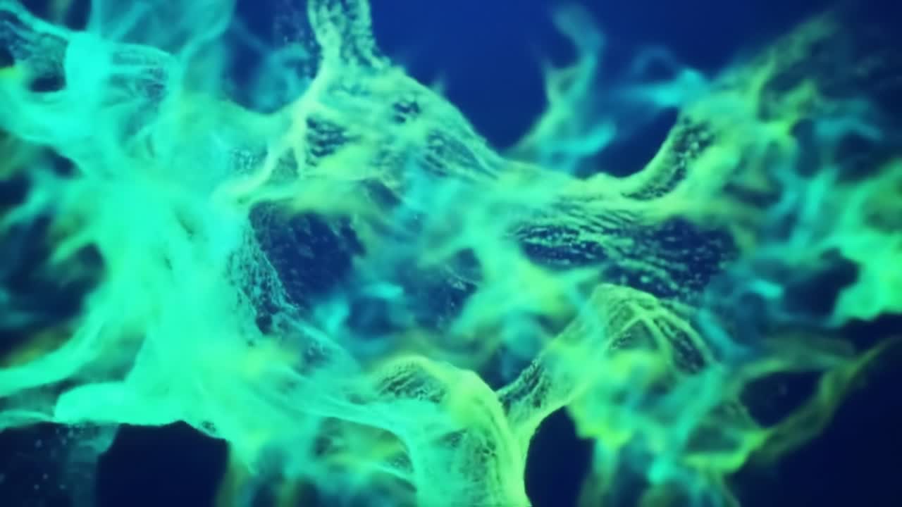 Abstract Glowing Fluid Motion