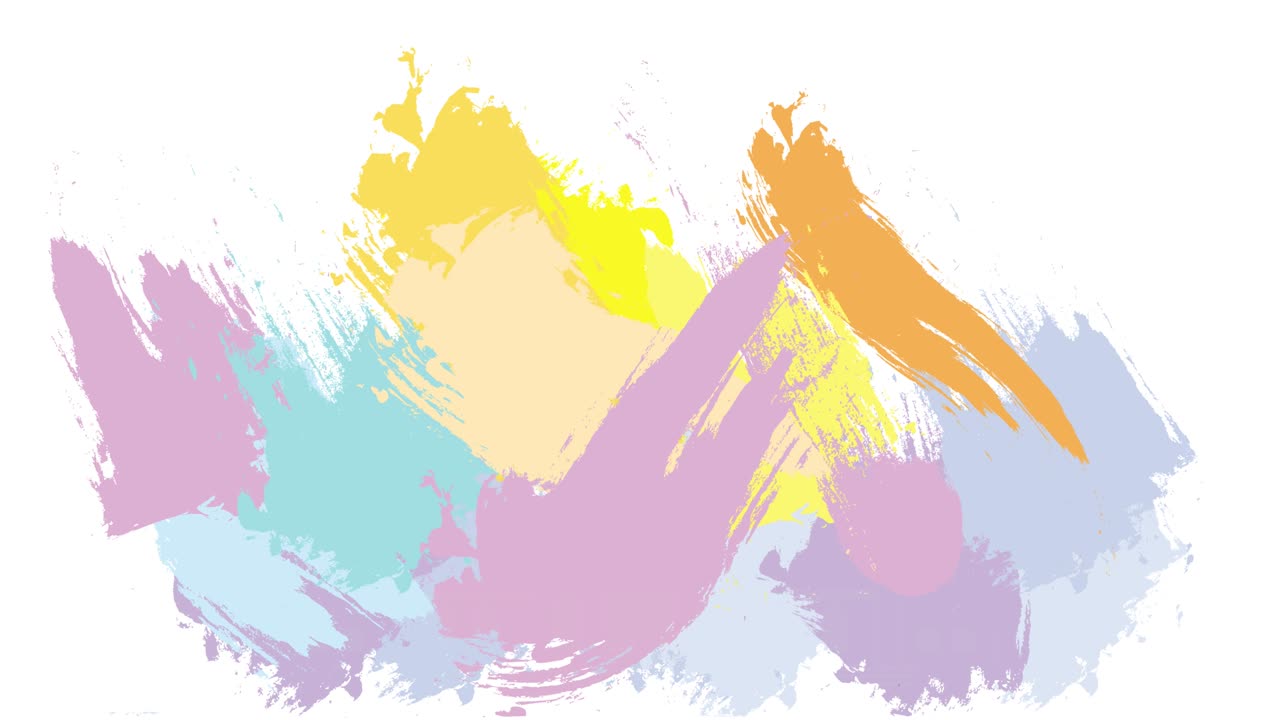 추상적인 색의 수채화 배경과 라마단 카림 텍스트와 함께 접힌 모스크 종이의 애니메이션 일러스트레이션 4k 해상도 비디오 및 알파 채널