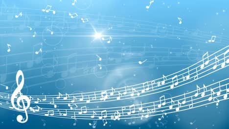 abstract music background with notes