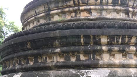 centuries-old stupa base at wat umong, echoing lanna kingdom heritage