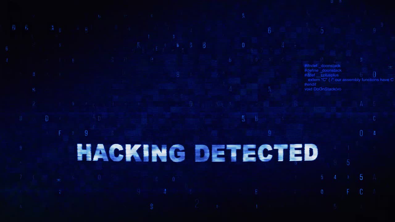 Hacking Detected Security Alert