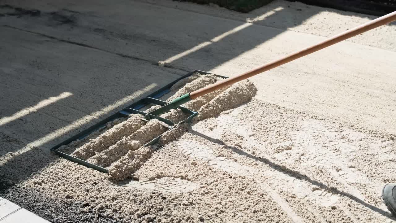 전문 정원사에 의해 설치 된 새로운 자연 잔디 잔디의 롤.