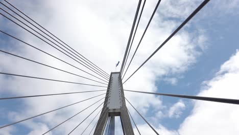 Stay-Cables-Attached-To-Tall-Pylon-With-Australian-Flag-On-Top