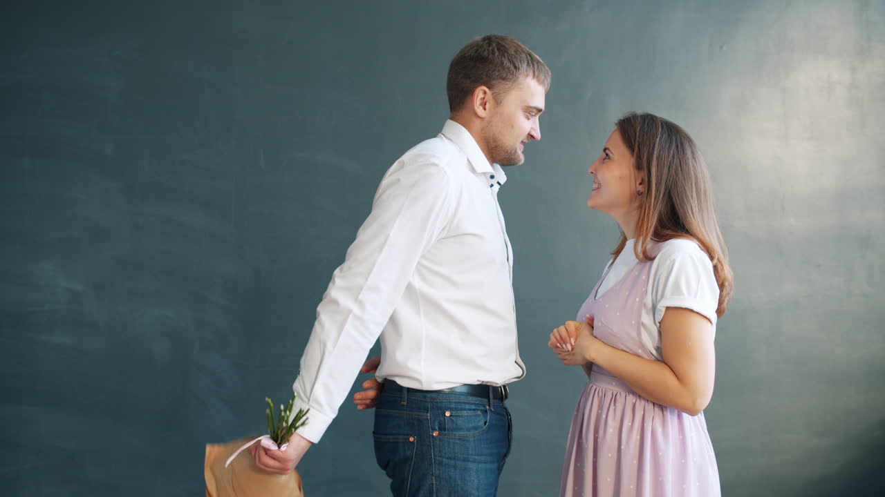 꽃이 있는 커플