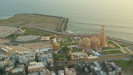 12 jyotirlingas in india, temples of lord shiva, indian temple architecture, somnath temple aerial view