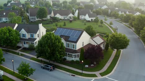 rooftop solar panel array to generate renewable green energy