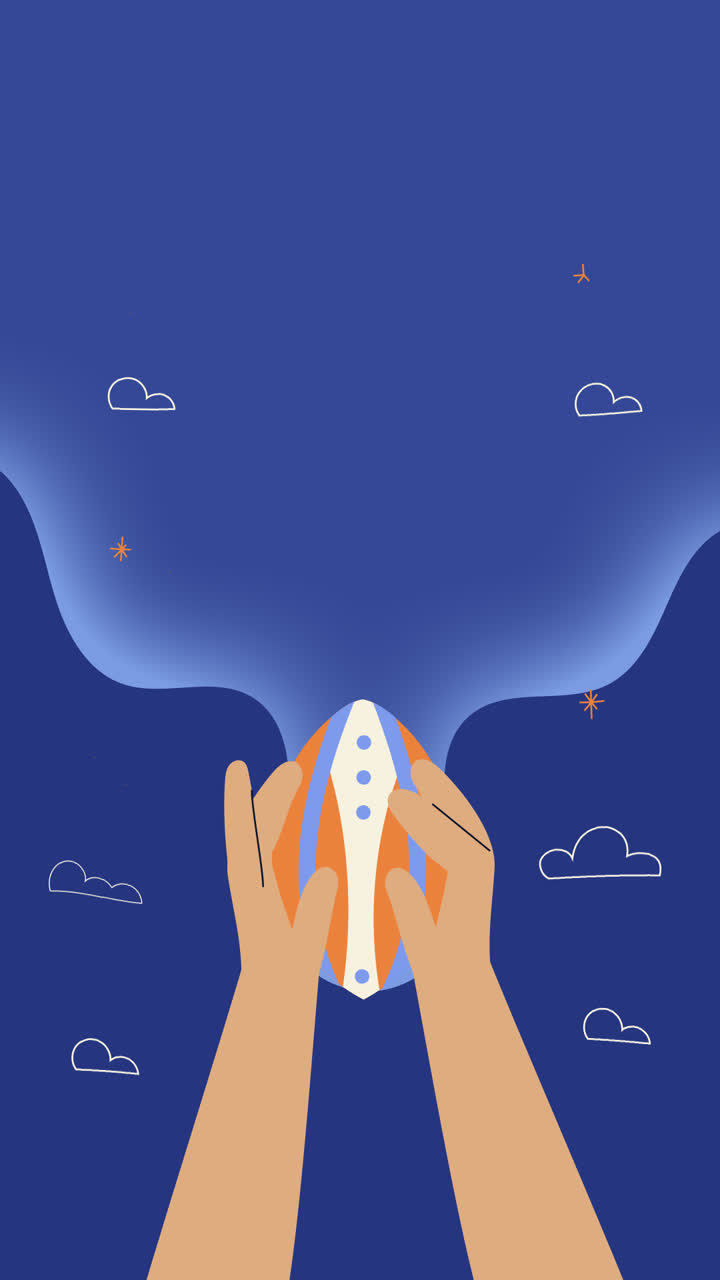 Motion Graphic of Rugby template design