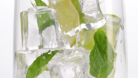 close up of a refreshing mojito cocktail