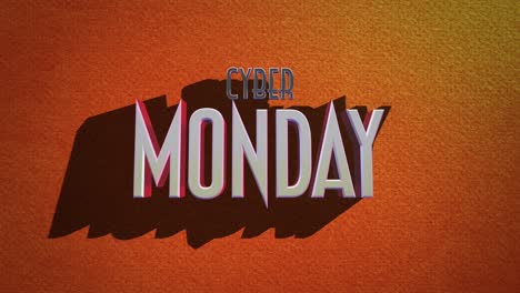 vibe retro: cyber monday en el estilo clásico de los 80 con textura grunge