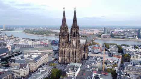 Catedral-De-Colonia---Hito-De-Renombre-En-Colonia,-Alemania