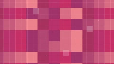 Animation-of-moving-shapes-over-pink-background