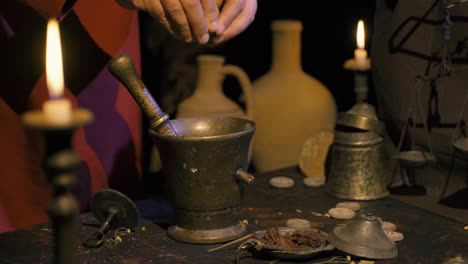 traditional medicine making.