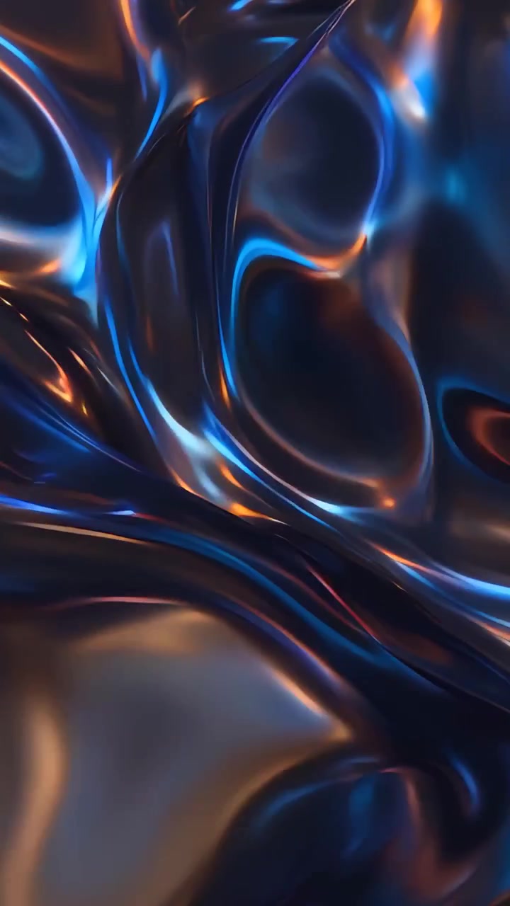 Abstract Metallic Waves Background 4K
