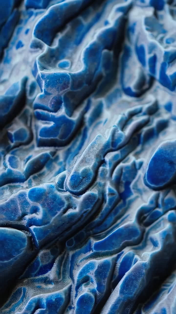 Abstract Blue and White Icy Texture