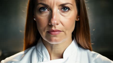 portrait of a female chef