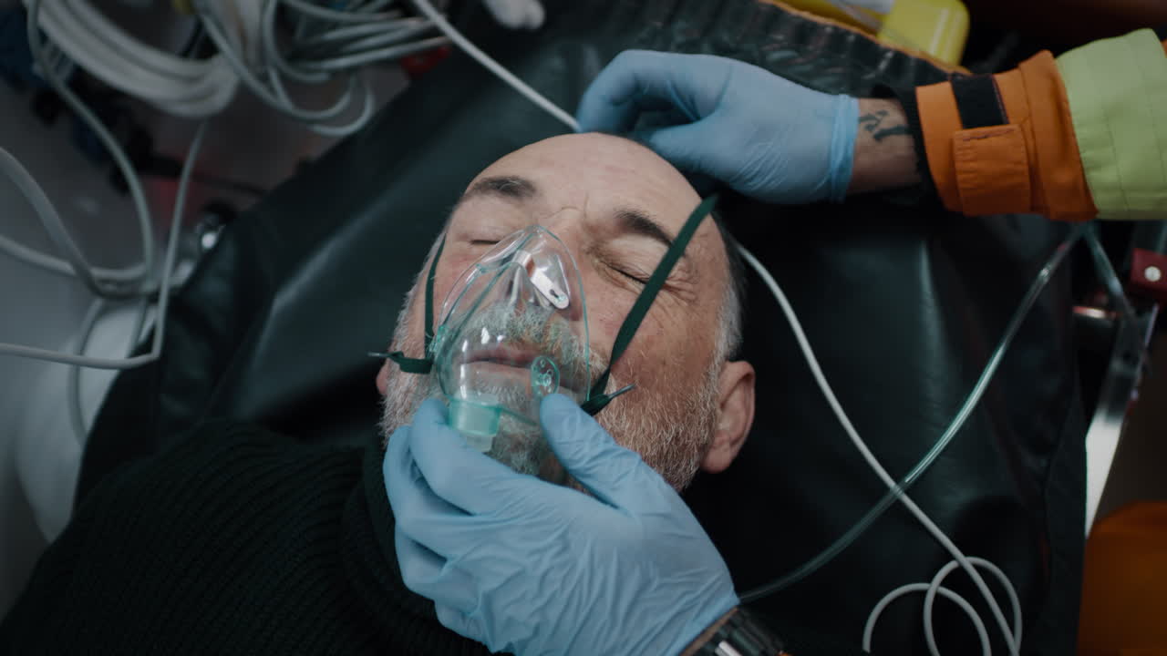 Emergency Medical Assistance in an Ambulance